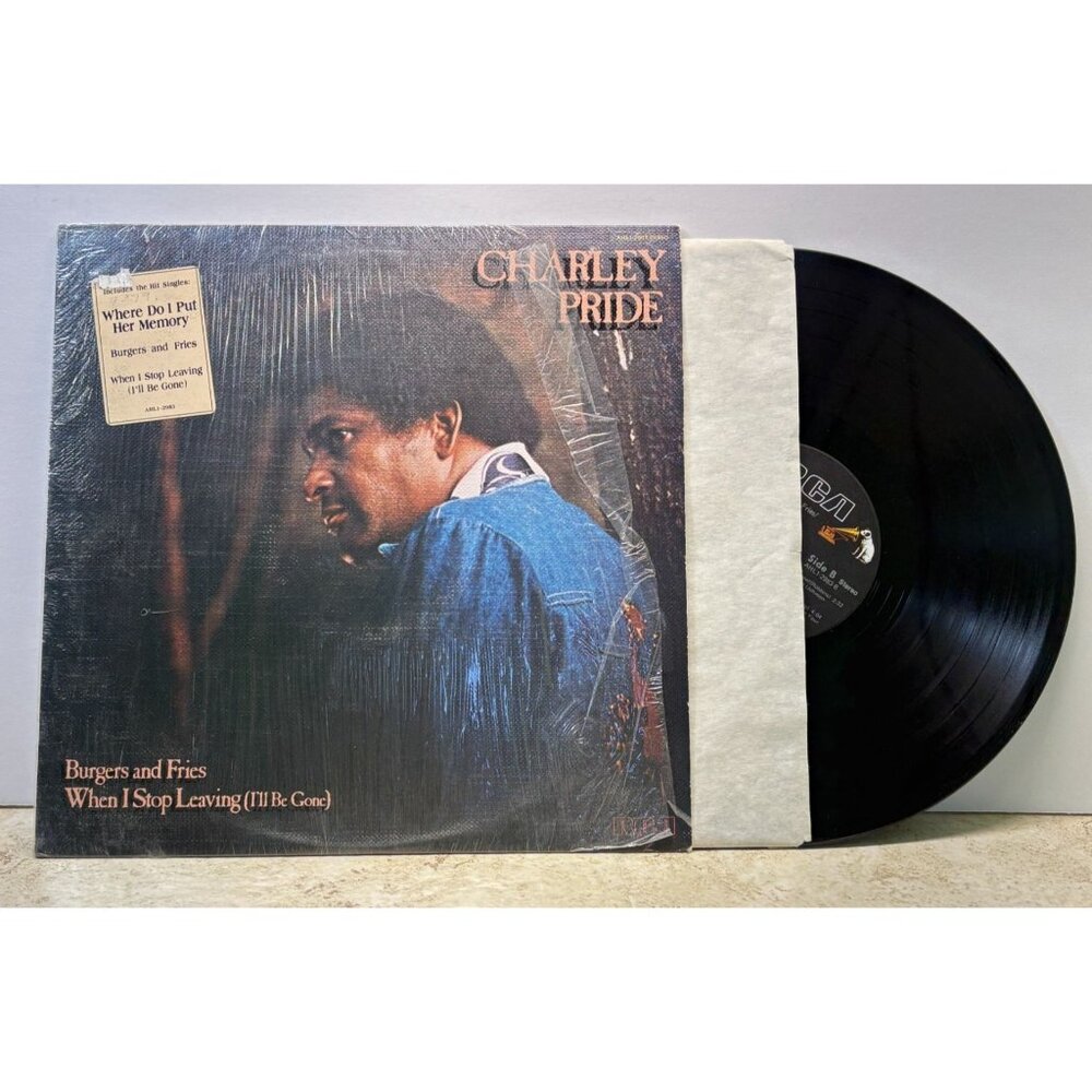 Charley Pride Burgers and Fries Country Vinyl LP RCA in Shrink with Hype Sticker